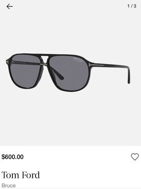 Tom Ford Men’s Aviator Sunglasses with Case